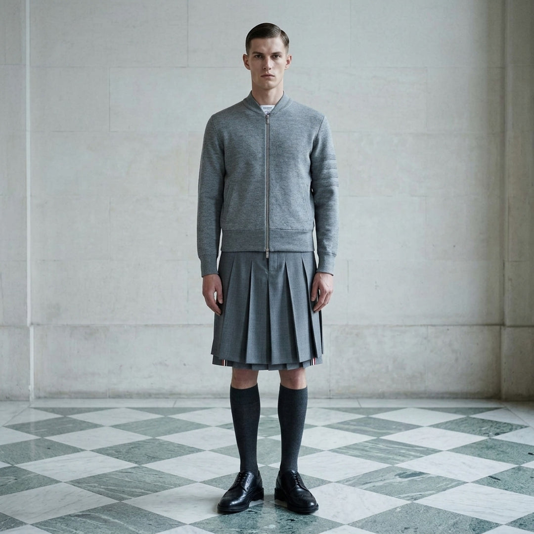 Milano Stitch Zip-Up Bomber Jacket | Thom Browne | Club21 - lifestyle