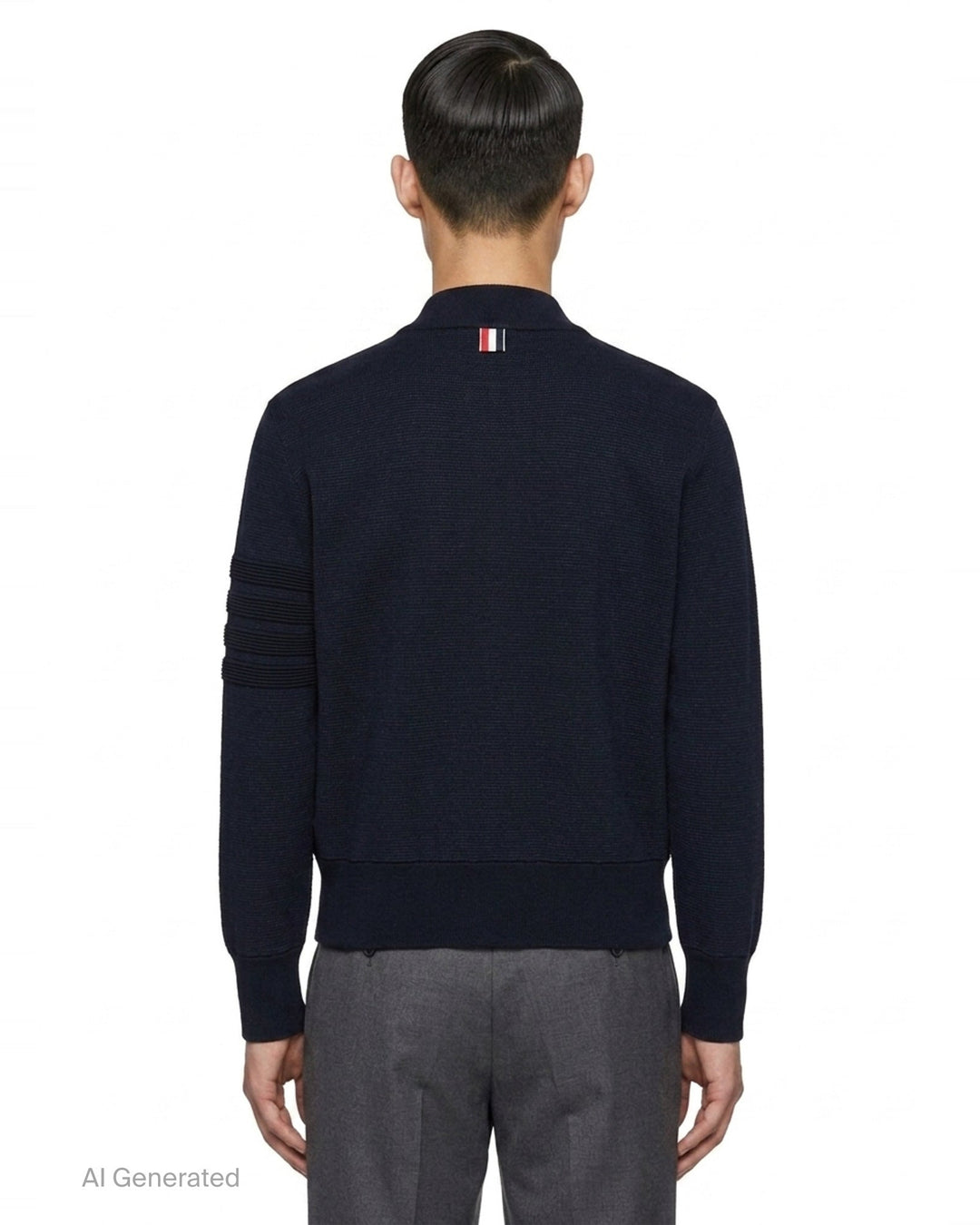 Milano Stitch Zip Up Bomber | Thom Browne | Club21 - back