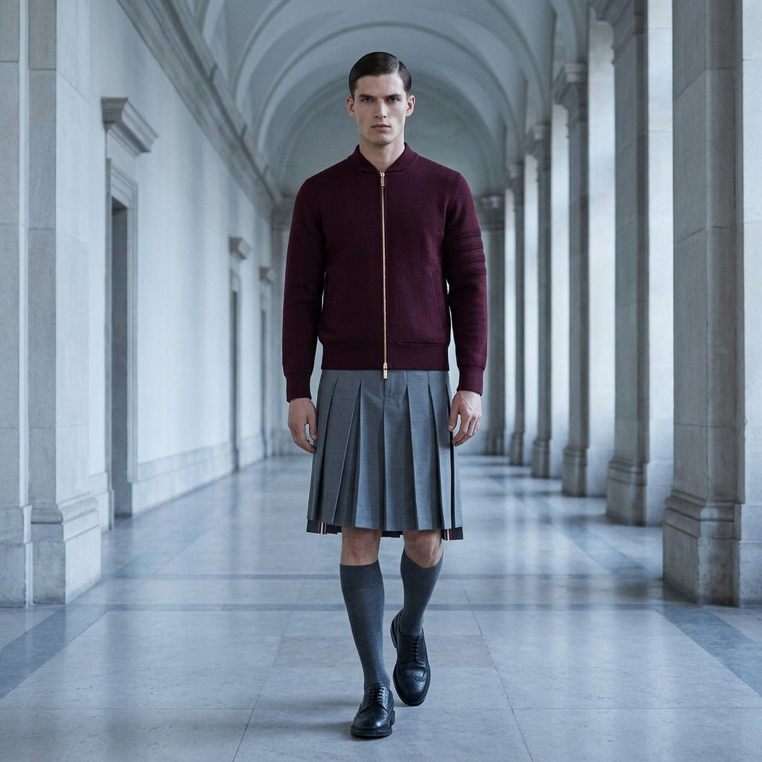 Milano Stitch Zip Up Bomber | Thom Browne | Club21 - lifestyle
