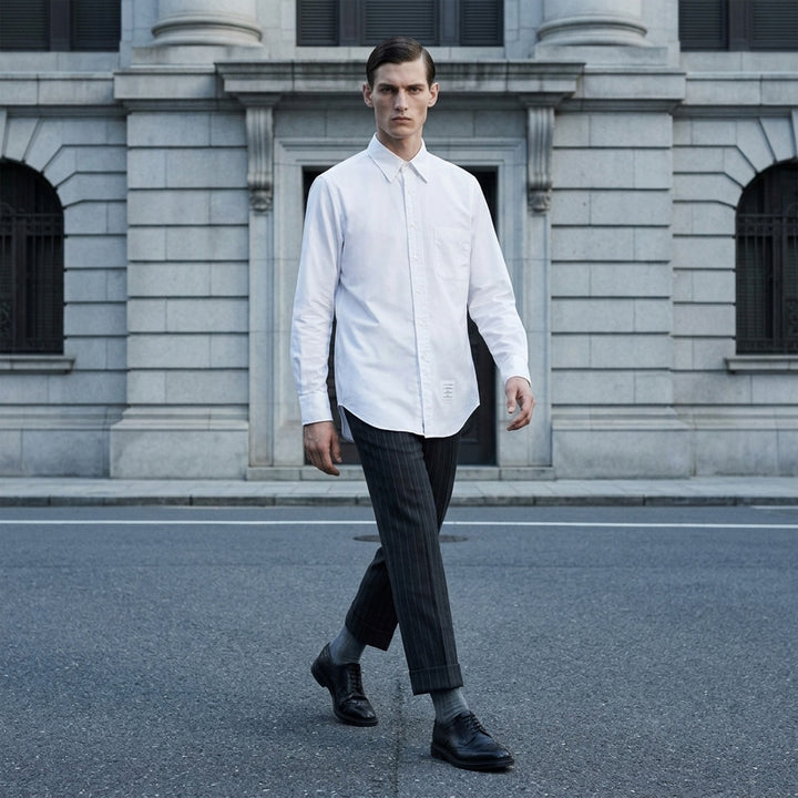 Oxford Classic Long Sleeve Shirt | Thom Browne | Club21 - lifestyle