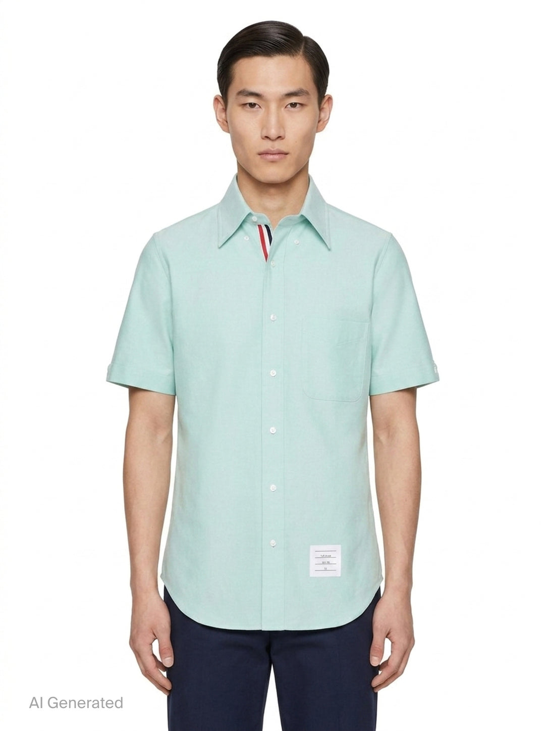 Oxford Short Sleeve Shirt | Thom Browne | Club21 - front