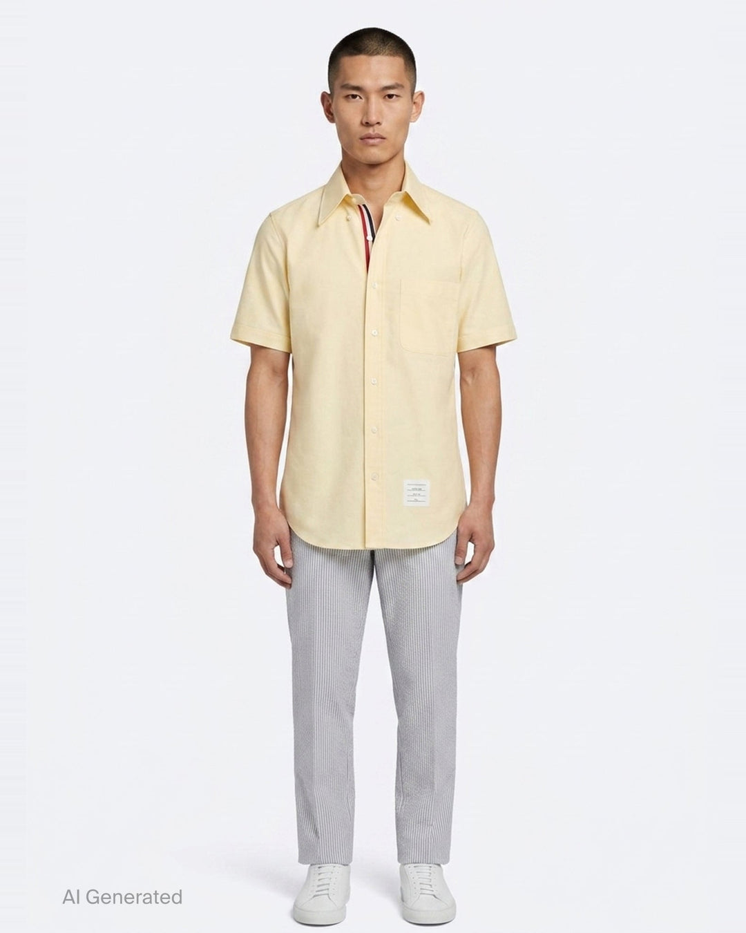 Oxford Short Sleeve Shirt | Thom Browne | Club21 - front