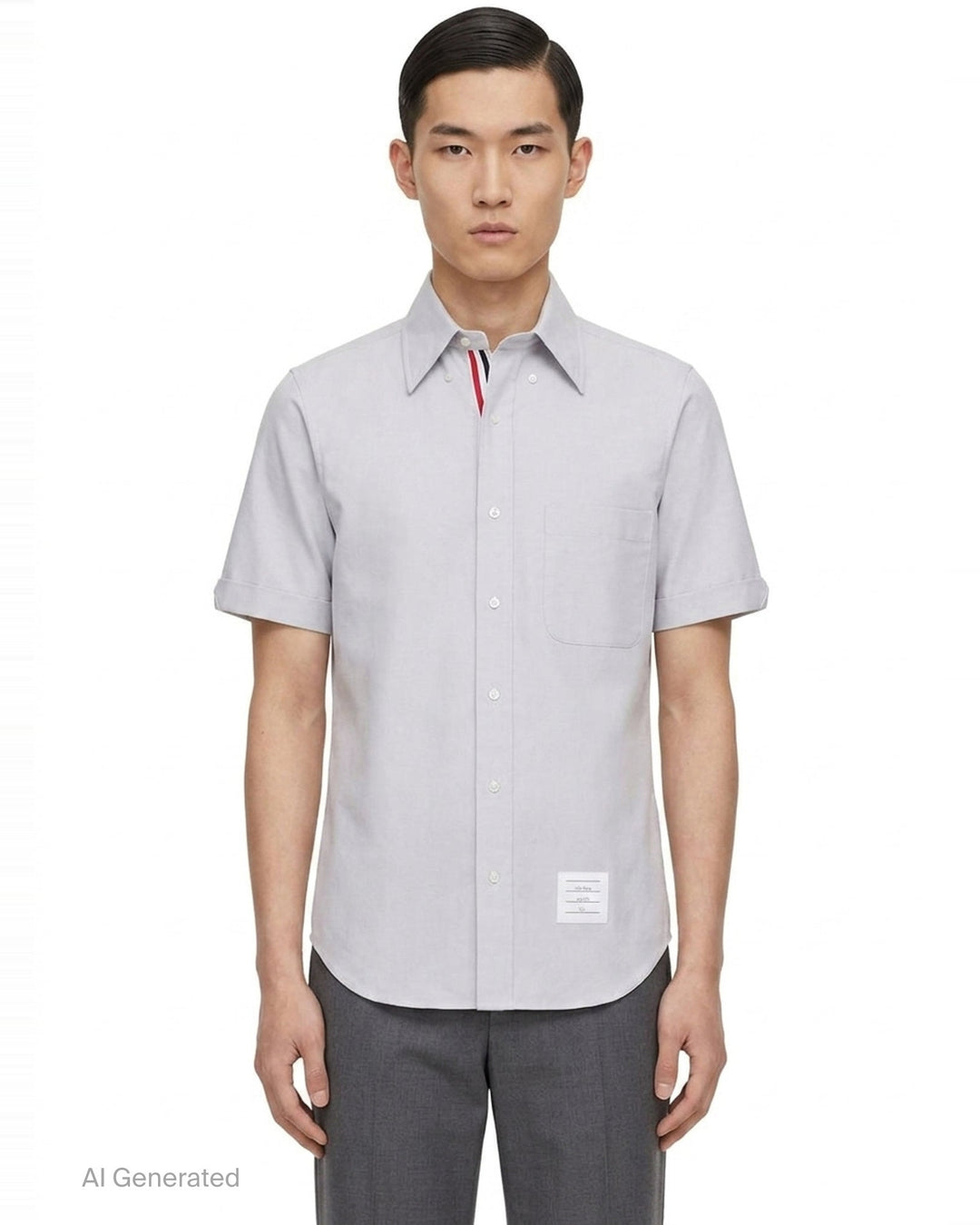 Oxford Short Sleeve Shirt | Thom Browne | Club21 - front