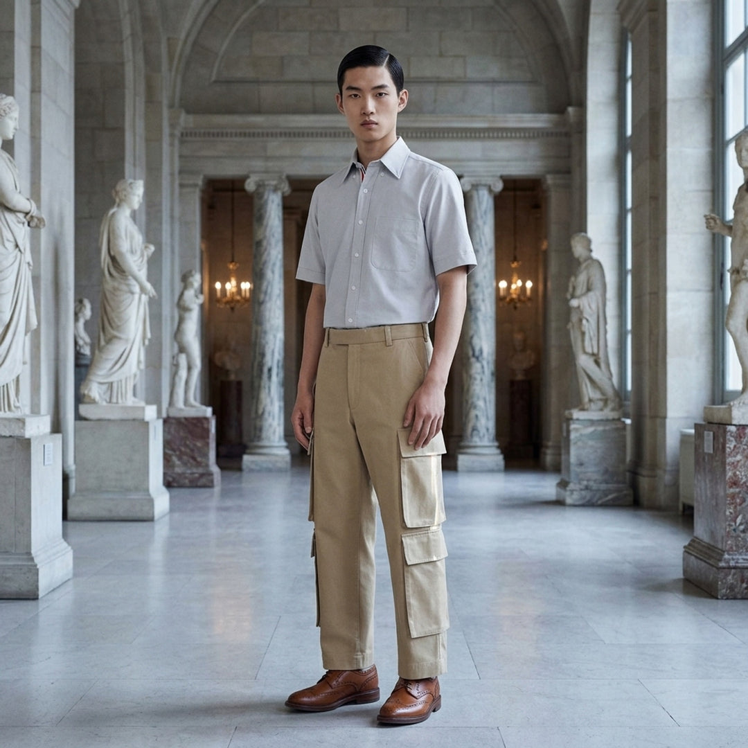 Oxford Short Sleeve Shirt | Thom Browne | Club21 - lifestyle