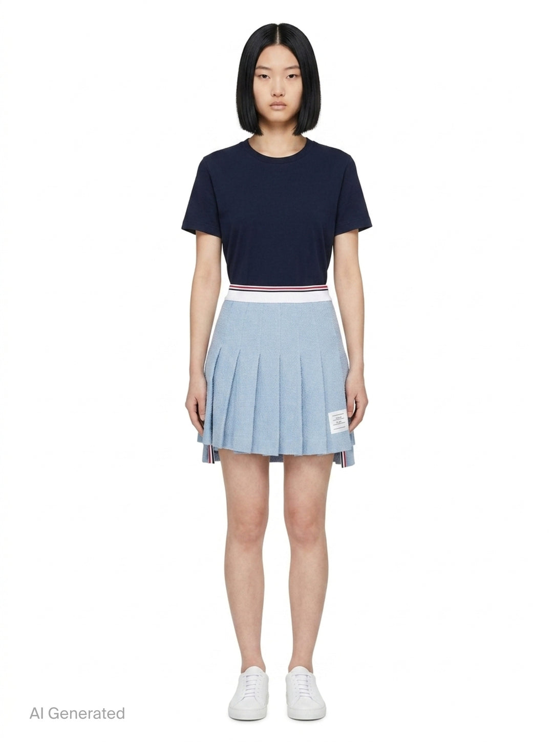 Pleated Mini Skirt | Thom Browne | Club21 - front