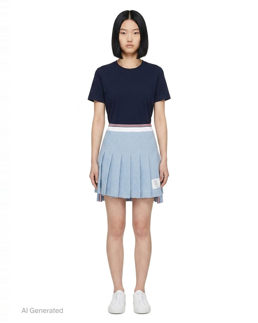 Pleated Mini Skirt | Thom Browne | Club21 - front