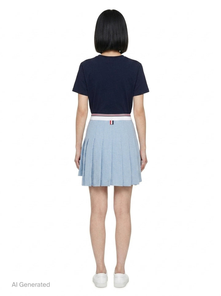 Pleated Mini Skirt | Thom Browne | Club21 - back