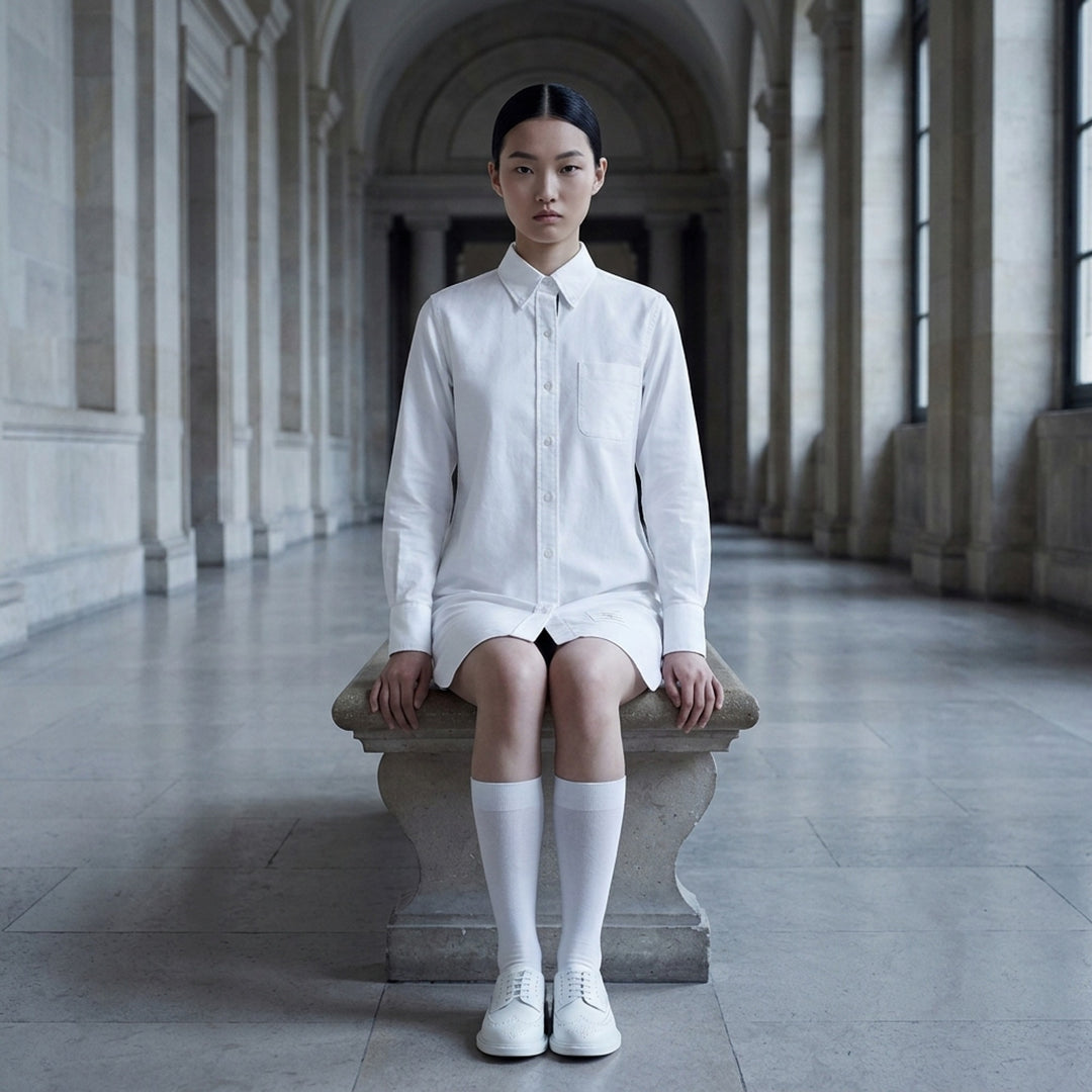 Poplin Mini Shirtdress | Thom Browne | Club21 - lifestyle