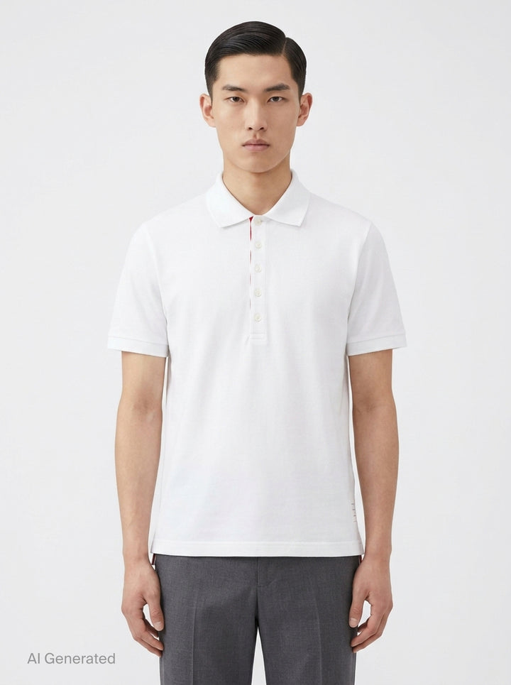 Relaxed Fit Polo | Thom Browne | Club21 - front