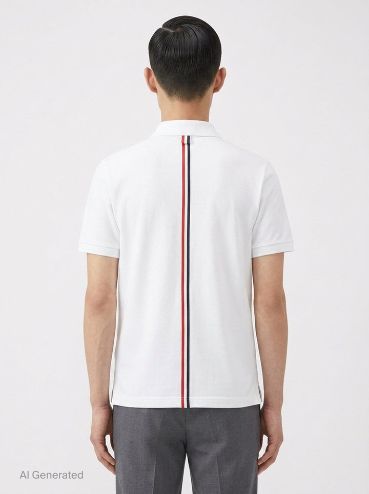 Relaxed Fit Polo | Thom Browne | Club21 - back