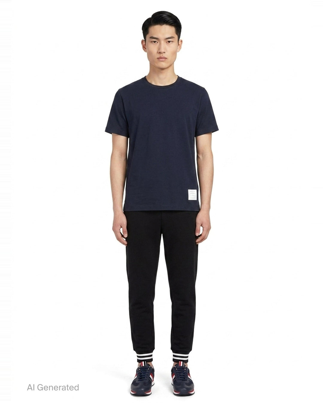 Relaxed Fit Short Sleeve Tee | Thom Browne | Club21 - front