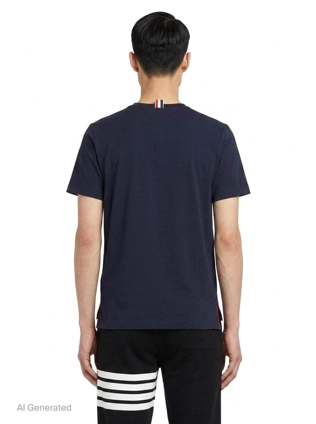 Relaxed Fit Short Sleeve Tee | Thom Browne | Club21 - back