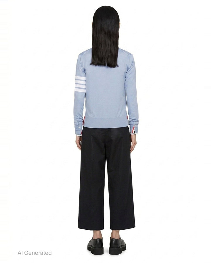 Relaxed Fit V-Neck Cardigan | Thom Browne | Club21 - back