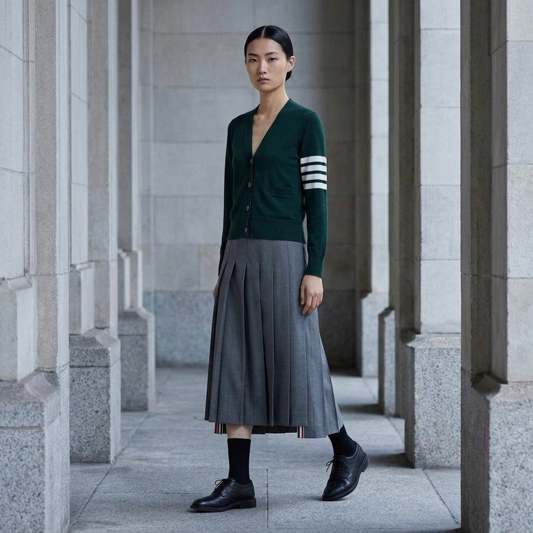 Relaxed Fit V-Neck Cardigan | Thom Browne | Club21 - lifestyle