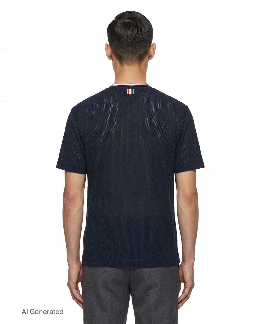 Relaxed Short Sleeve Tee | Thom Browne | Club21 - back