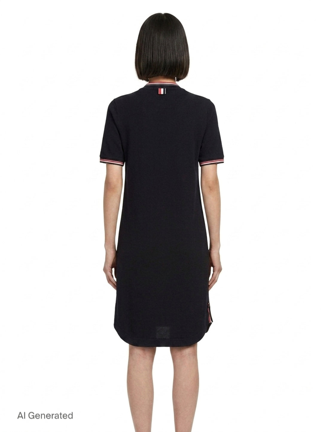 RWB Tipped T-Shirt Dress | Thom Browne | Club21 - back