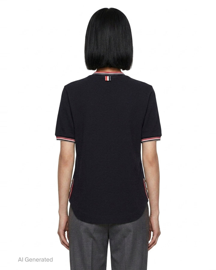 RWB Tipping Short Sleeve Tee | Thom Browne | Club21 - back