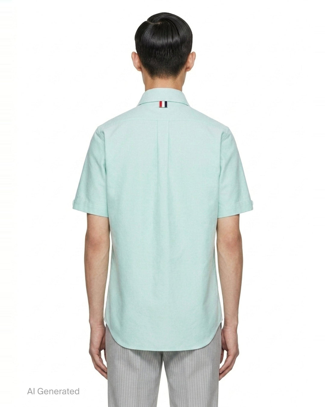 Short Sleeve Button-Down Shirt | Thom Browne | Club21 - back