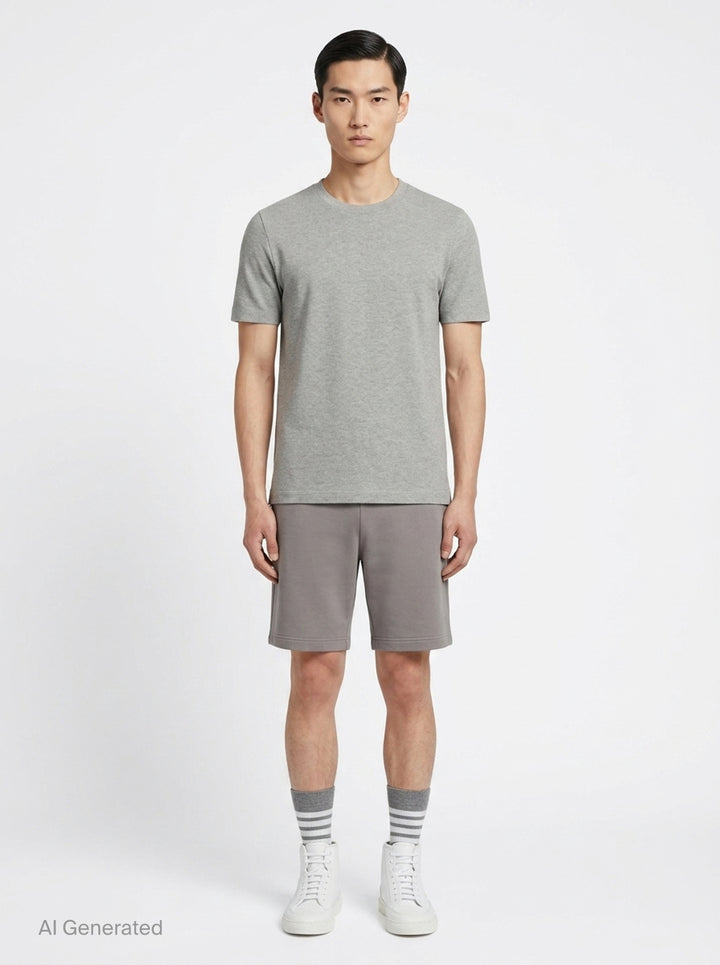 Short Sleeve Engineered Tee | Thom Browne | Club21 - front