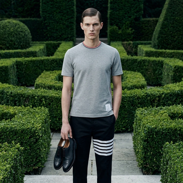 Short Sleeve Engineered Tee | Thom Browne | Club21 - lifestyle