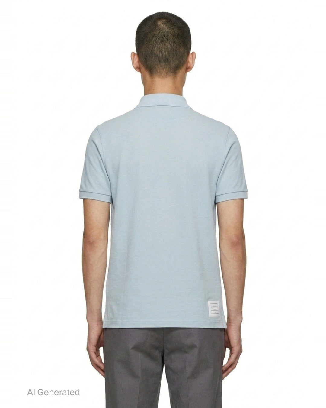 Short Sleeve Rib Cuff Polo | Thom Browne | Club21 - back