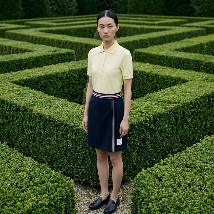 Short Sleeve Rib Cuff Polo | Thom Browne | Club21 - lifestyle