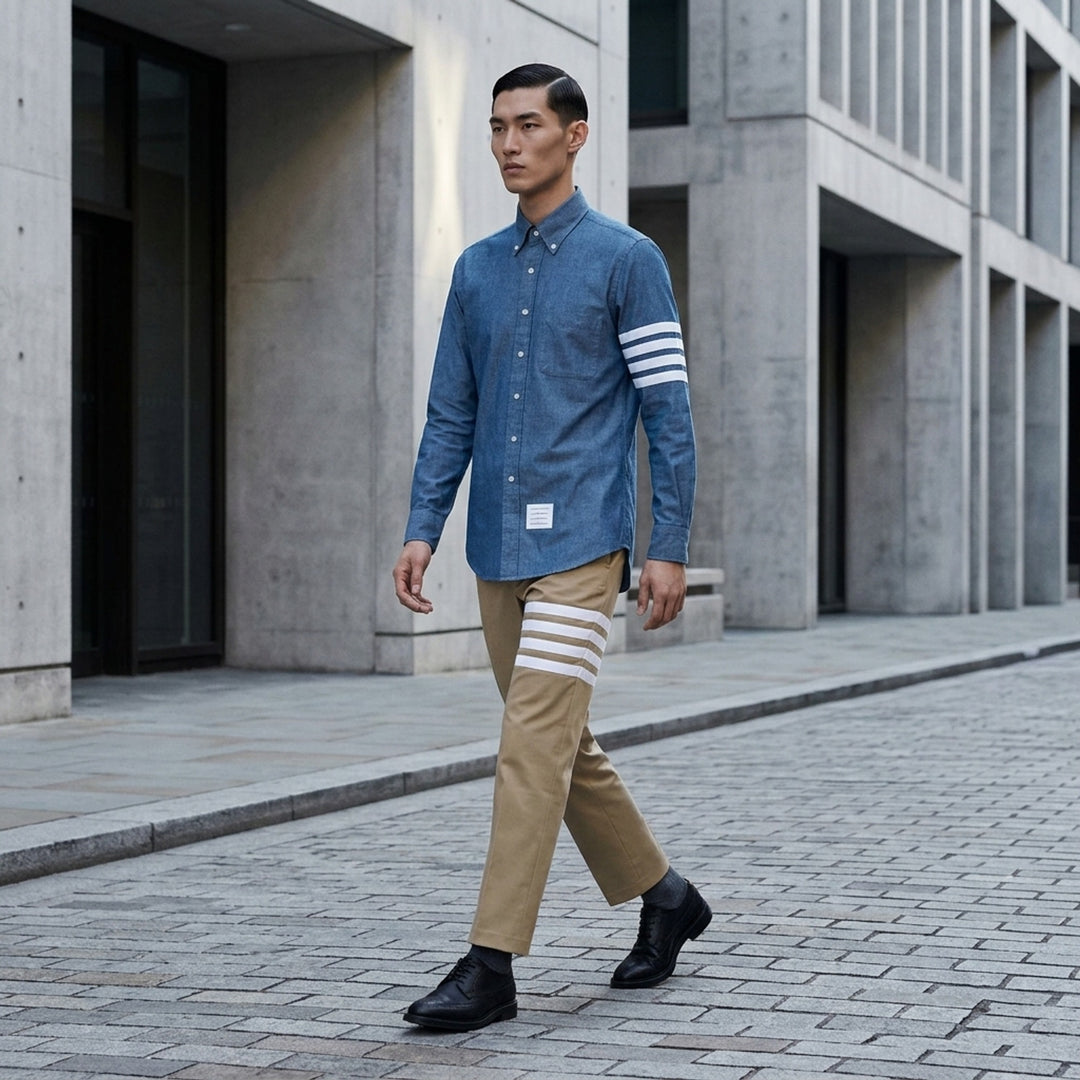 Straight Fit Button Down Shirt | Thom Browne | Club21 - lifestyle
