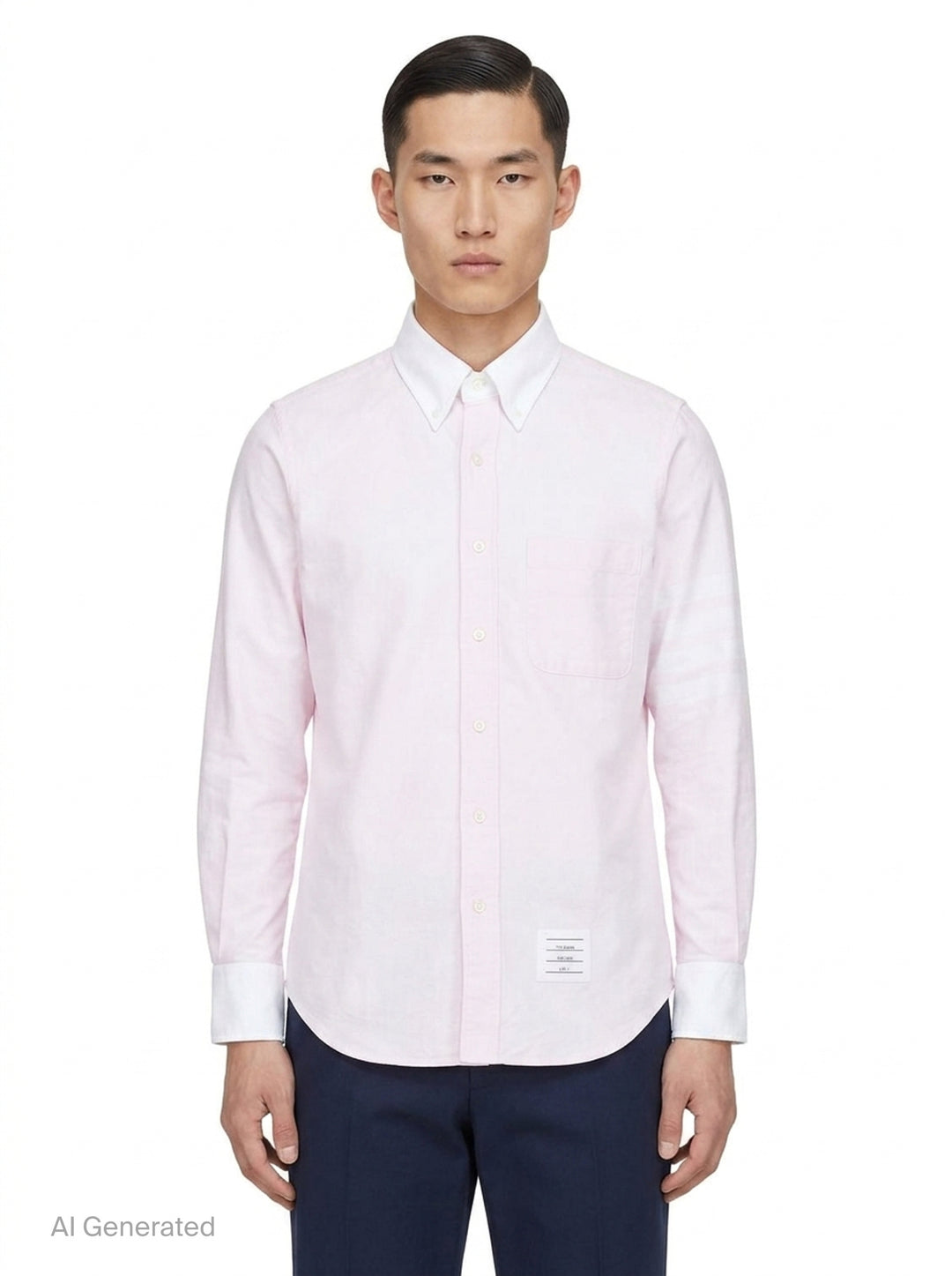 Straight Fit Long Sleeve Shirt | Thom Browne | Club21 - front