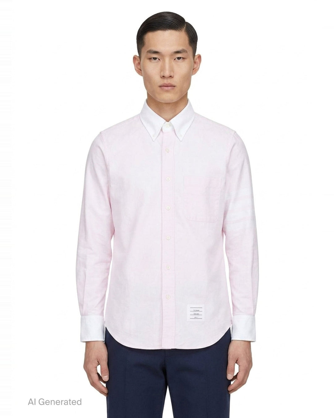 Straight Fit Long Sleeve Shirt | Thom Browne | Club21 - front