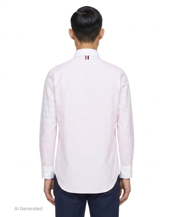 Straight Fit Long Sleeve Shirt | Thom Browne | Club21 - back