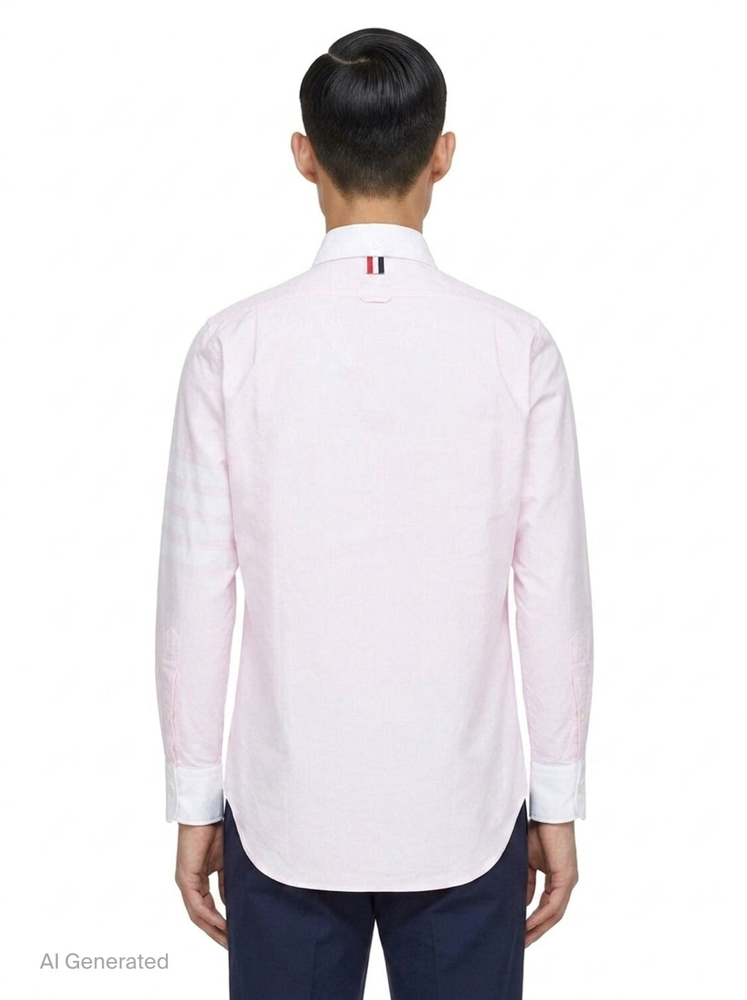 Straight Fit Long Sleeve Shirt | Thom Browne | Club21 - back