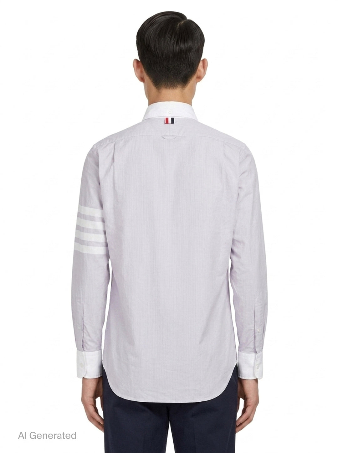 Straight Fit Long Sleeve Shirt | Thom Browne | Club21 - back