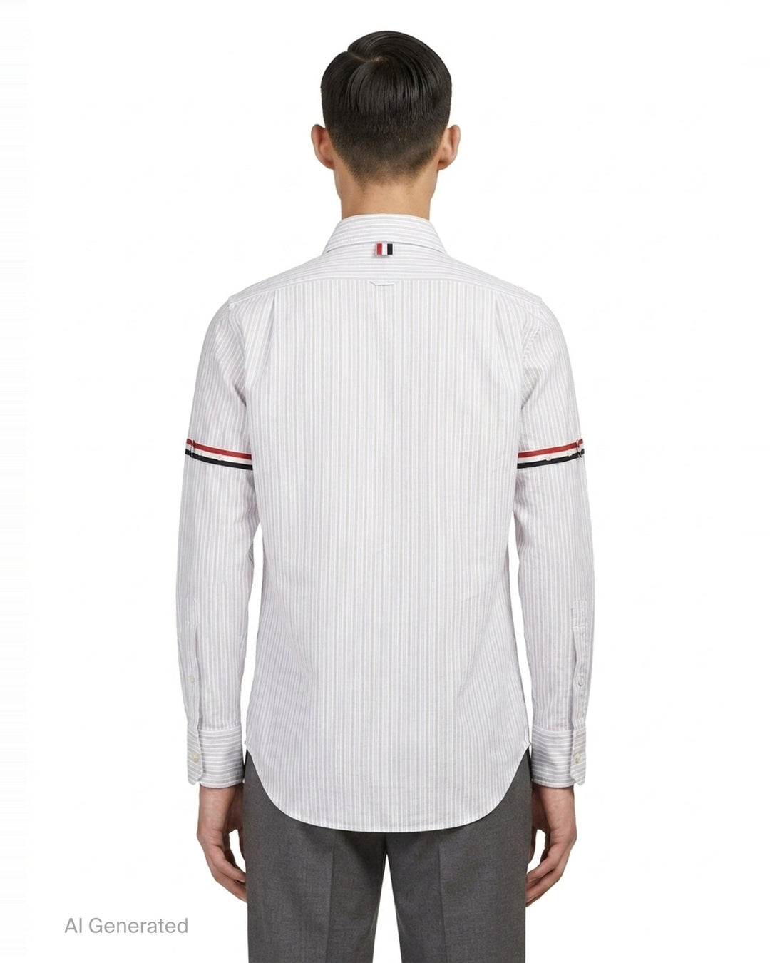 Straight Fit Long Sleeve Shirt | Thom Browne | Club21 - back