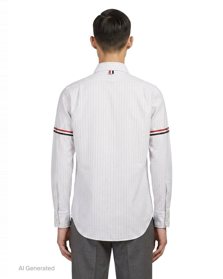 Straight Fit Long Sleeve Shirt | Thom Browne | Club21 - back