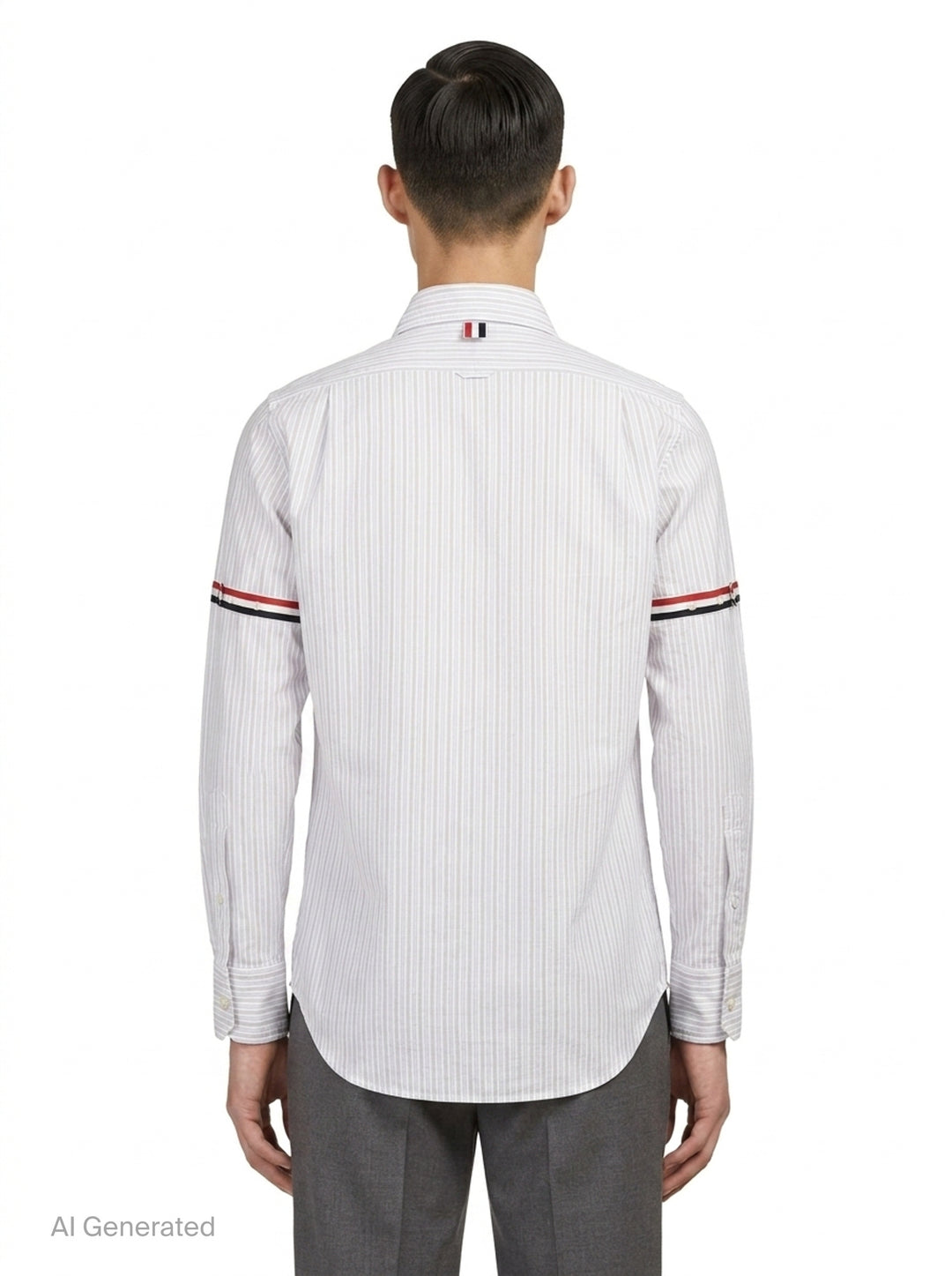 Straight Fit Long Sleeve Shirt | Thom Browne | Club21 - back