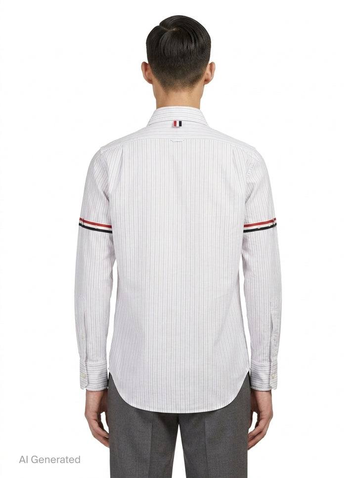 Straight Fit Long Sleeve Shirt | Thom Browne | Club21 - back