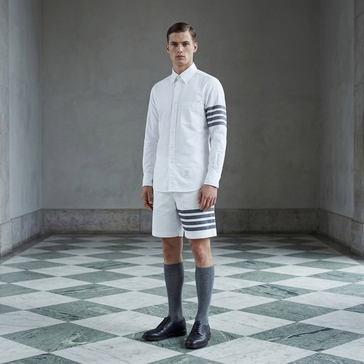 Straight Fit Long Sleeve Shirt | Thom Browne | Club21 - lifestyle