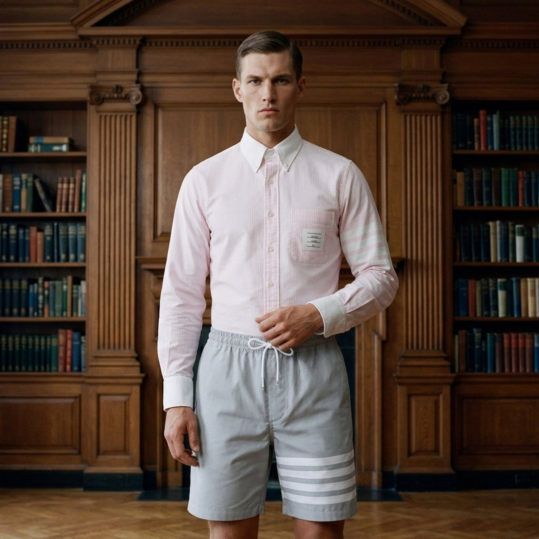 Straight Fit Long Sleeve Shirt | Thom Browne | Club21 - lifestyle