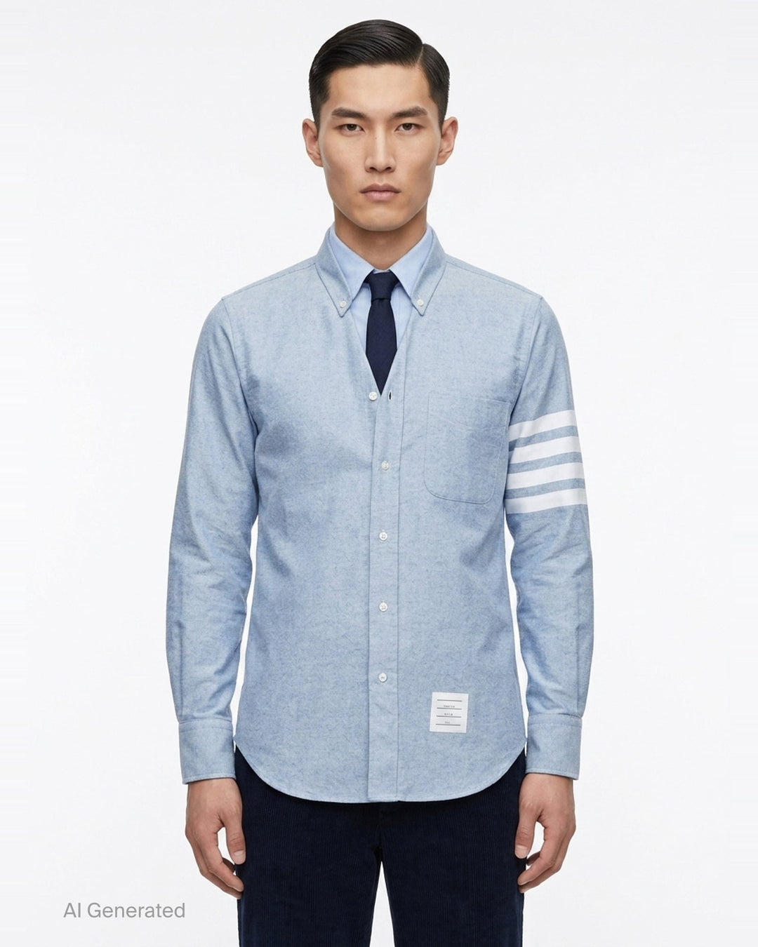 Straight Fit Long Sleeve Shirt | Thom Browne | Club21 - front