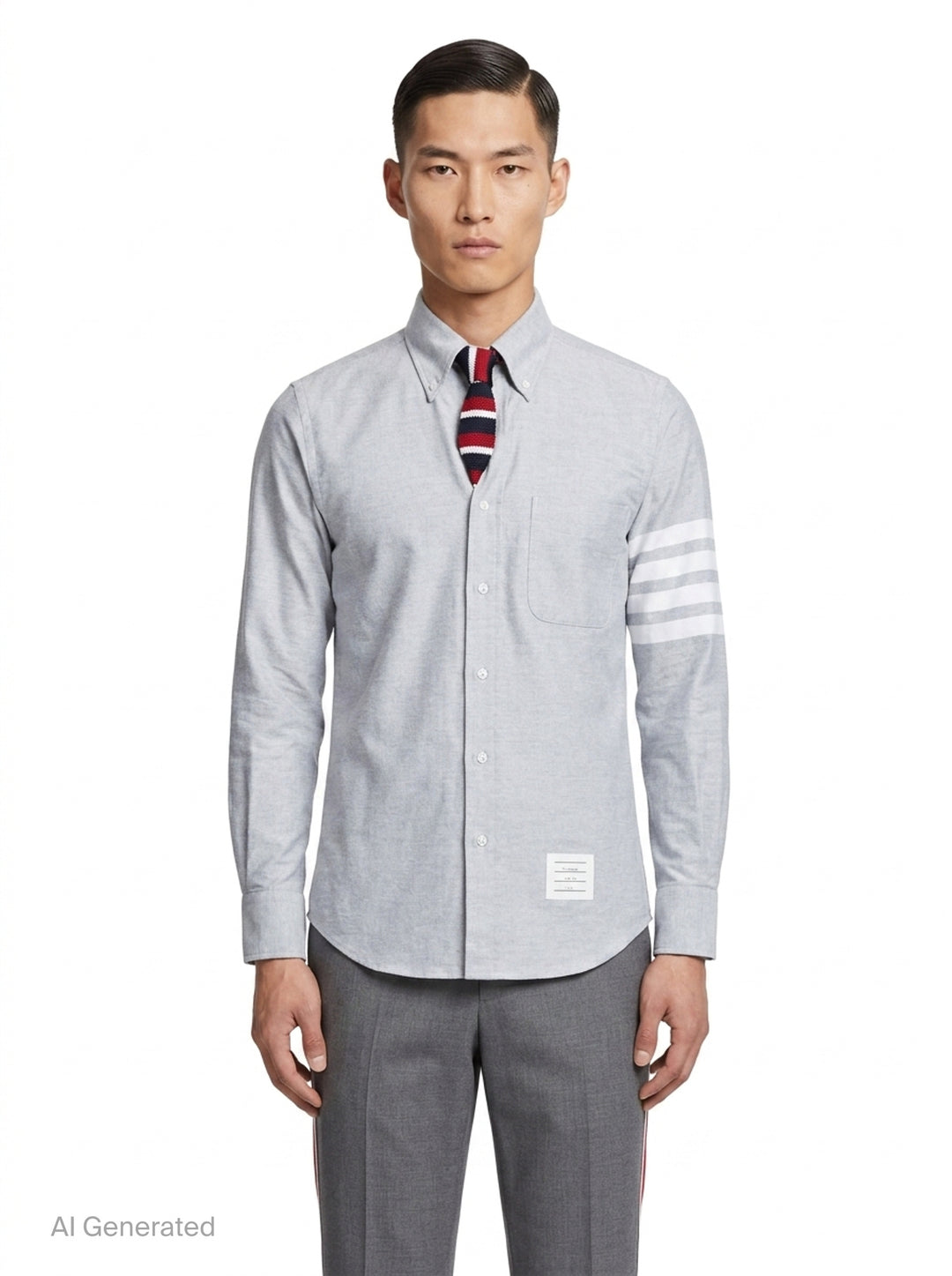Straight Fit Long Sleeve Shirt | Thom Browne | Club21 - front