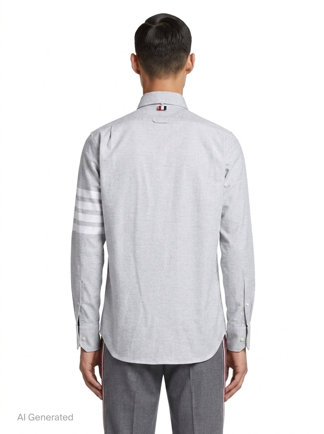 Straight Fit Long Sleeve Shirt | Thom Browne | Club21 - back