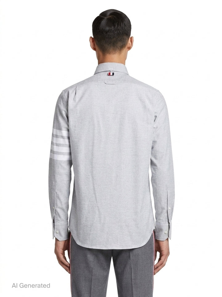 Straight Fit Long Sleeve Shirt | Thom Browne | Club21 - back
