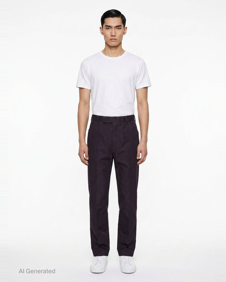 Tapered Wrinkle-Resistant Chinos | Thom Browne | Club21 - front