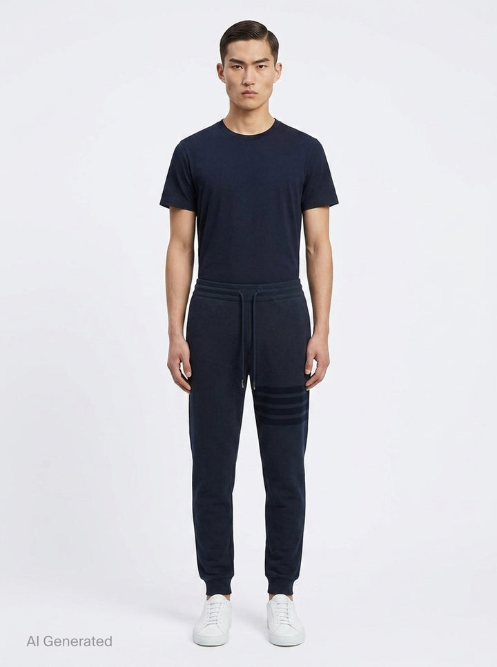Tonal 4-Bar Sweatpants | Thom Browne | Club21 - front