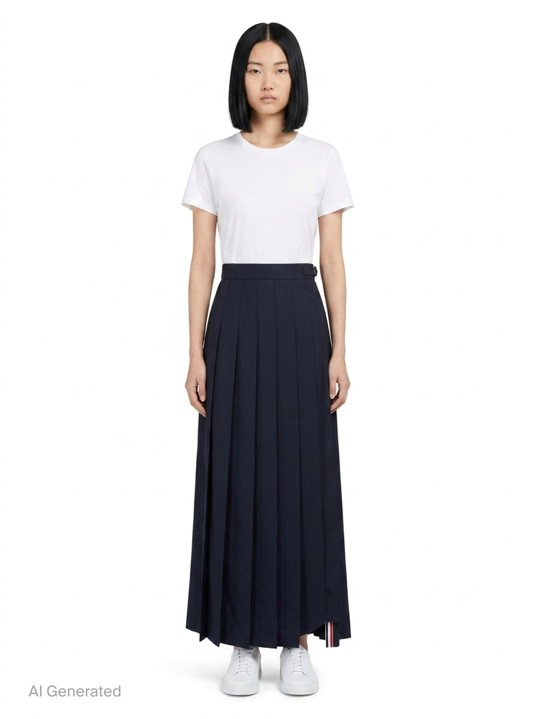 Trouser Length Pleated Skirt | Thom Browne | Club21 - front