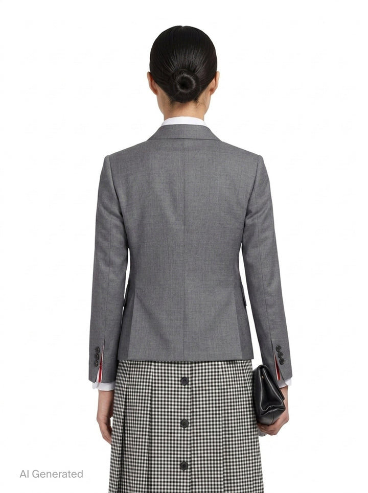 Twill High Armhole Sport Coat | Thom Browne | Club21 - back