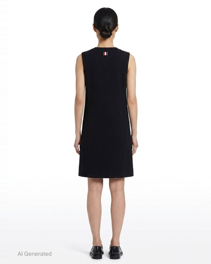 V-Neck Cardigan Dress | Thom Browne | Club21 - back