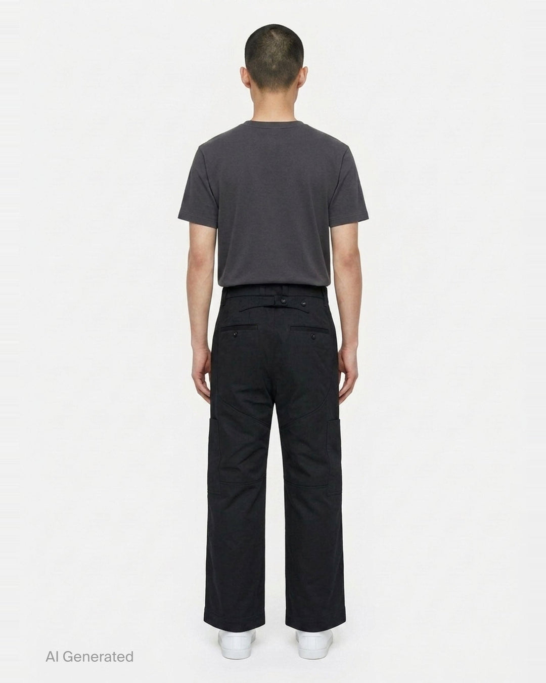 Wide Leg Painter Pants | Thom Browne | Club21 - back