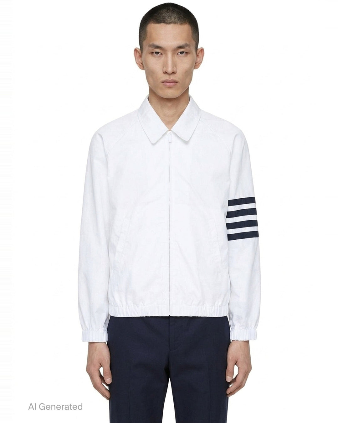 Zip Front Raglan Coach Jacket | Thom Browne | Club21 - front