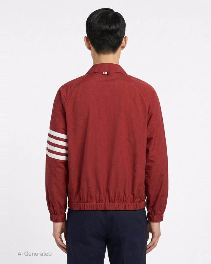 Zip Front Raglan Coach Jacket | Thom Browne | Club21 - back